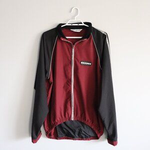 Race Face Mens Red Sz M Full Zip Activewear Performance Outdoor Running Jacket